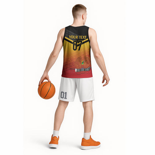 Papua New Guinea Custom Rugby The Kumuls Basketball Jersey Motuan Inspired Pattern