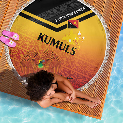 Papua New Guinea Rugby The Kumuls Beach Blanket Motuan Inspired Pattern