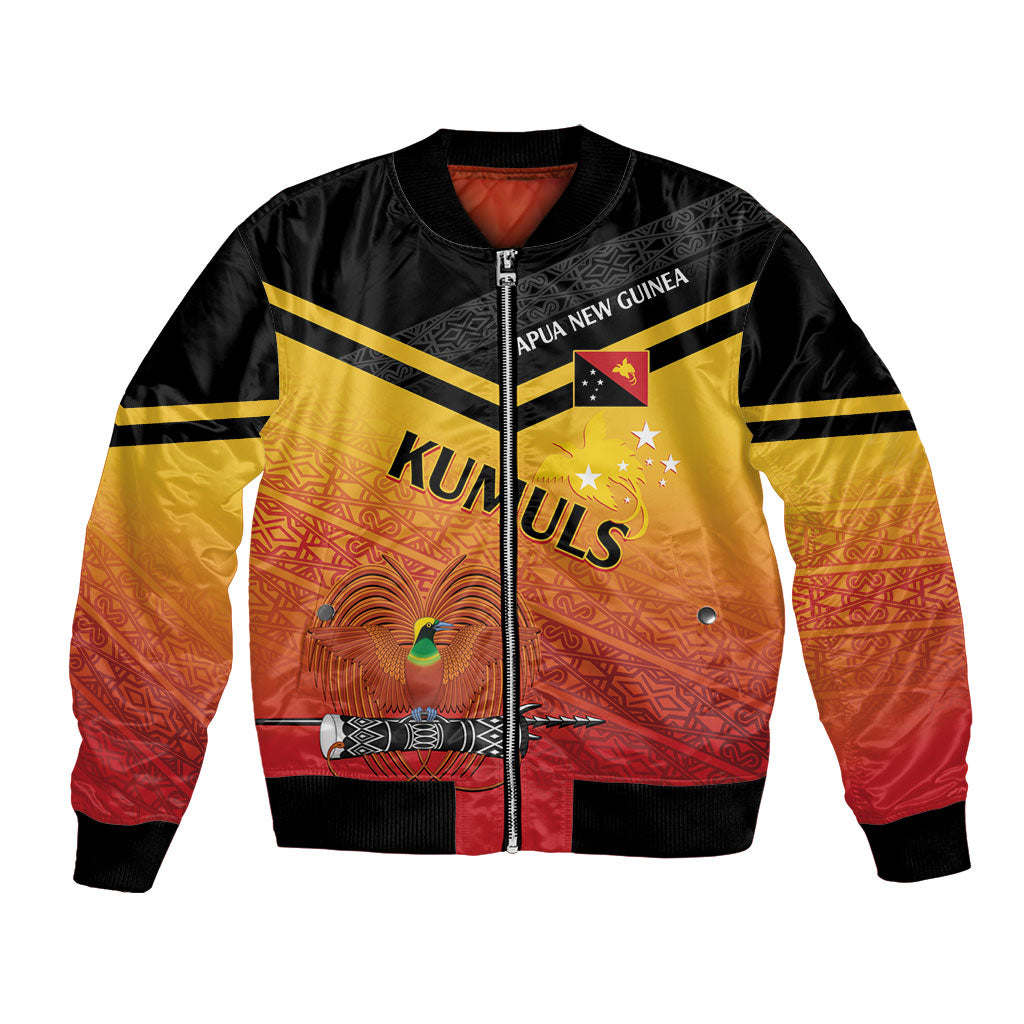 Papua New Guinea Custom Rugby The Kumuls Bomber Jacket Motuan Inspired Pattern