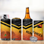Papua New Guinea Rugby The Kumuls 4 in 1 Can Cooler Tumbler Motuan Inspired Pattern