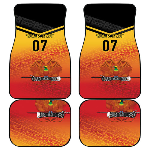 Papua New Guinea Custom Rugby The Kumuls Car Mats Motuan Inspired Pattern