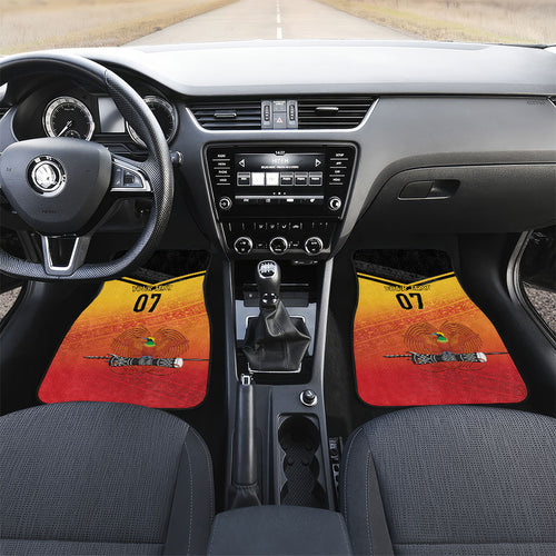 Papua New Guinea Custom Rugby The Kumuls Car Mats Motuan Inspired Pattern