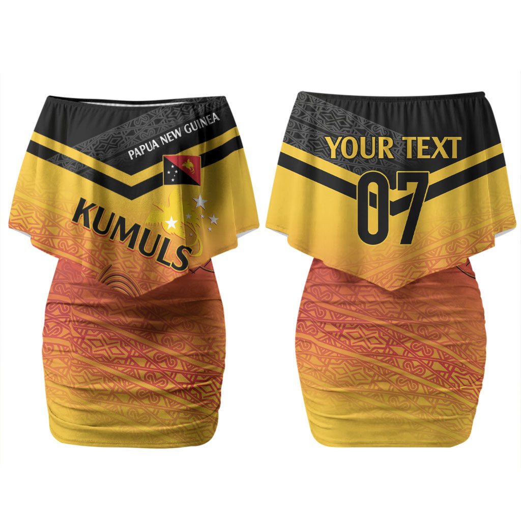 Papua New Guinea Custom Rugby The Kumuls Couples Matching Off Shoulder Short Dress and Hawaiian Shirt Motuan Inspired Pattern