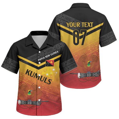 Papua New Guinea Custom Rugby The Kumuls Family Matching Off Shoulder Maxi Dress and Hawaiian Shirt Motuan Inspired Pattern