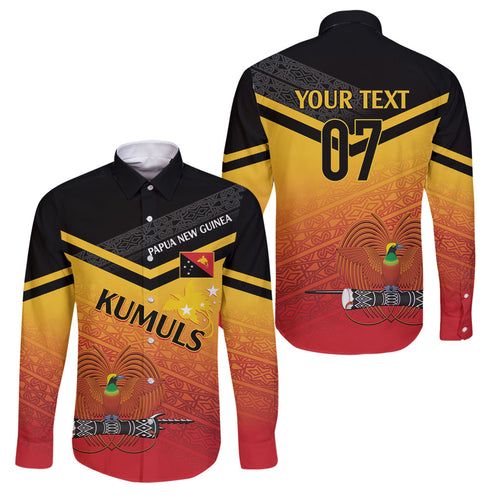 Papua New Guinea Custom Rugby The Kumuls Family Matching Puletasi and Hawaiian Shirt Motuan Inspired Pattern