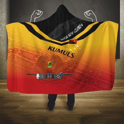 Papua New Guinea Rugby The Kumuls Hooded Blanket Motuan Inspired Pattern