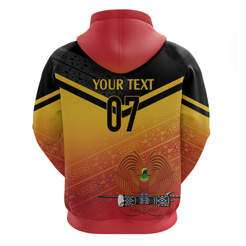 Papua New Guinea Custom Rugby The Kumuls Hoodie Motuan Inspired Pattern