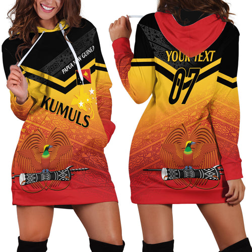 Papua New Guinea Custom Rugby The Kumuls Hoodie Dress Motuan Inspired Pattern