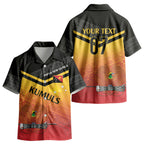 Papua New Guinea Custom Rugby The Kumuls Kid Hawaiian Shirt Motuan Inspired Pattern