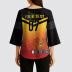 Papua New Guinea Custom Rugby The Kumuls Kimono Sleeve Blouse Motuan Inspired Pattern