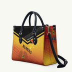 Papua New Guinea Rugby The Kumuls Leather Bag Motuan Inspired Pattern