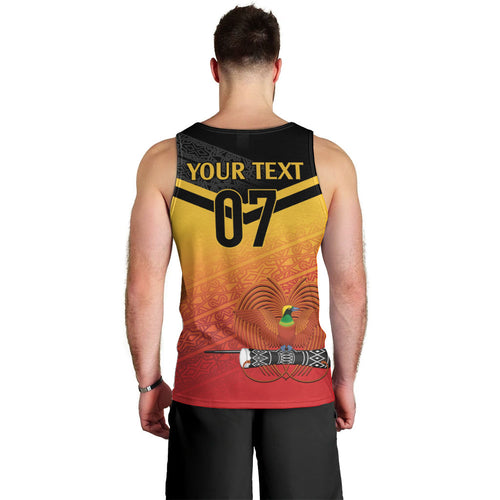 Papua New Guinea Custom Rugby The Kumuls Men Tank Top Motuan Inspired Pattern