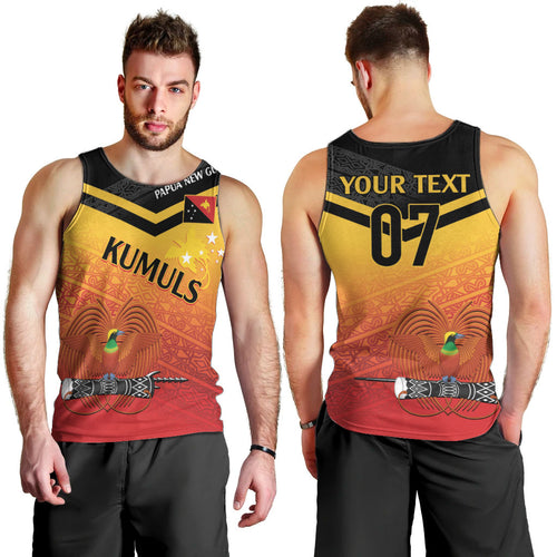 Papua New Guinea Custom Rugby The Kumuls Men Tank Top Motuan Inspired Pattern