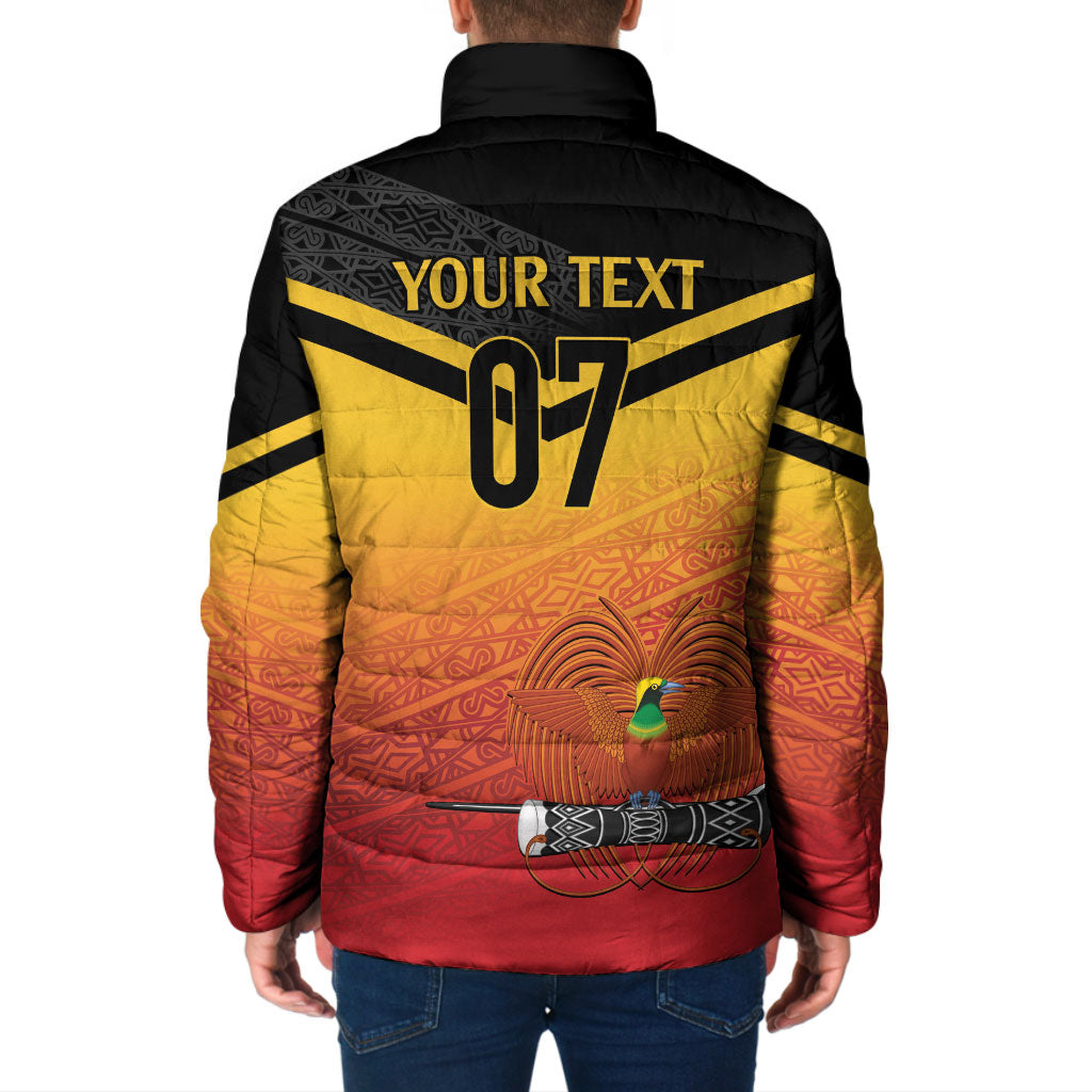 Papua New Guinea Custom Rugby The Kumuls Padded Jacket Motuan Inspired Pattern