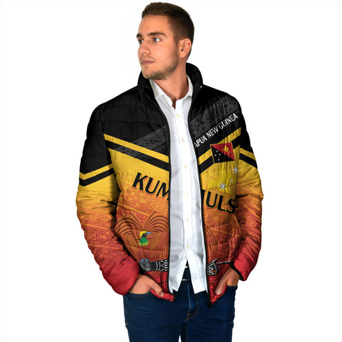 Papua New Guinea Custom Rugby The Kumuls Padded Jacket Motuan Inspired Pattern