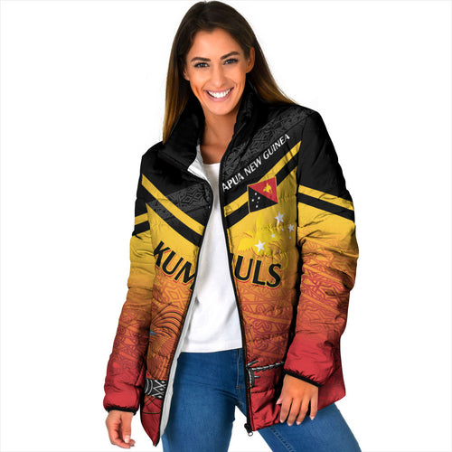 Papua New Guinea Custom Rugby The Kumuls Padded Jacket Motuan Inspired Pattern