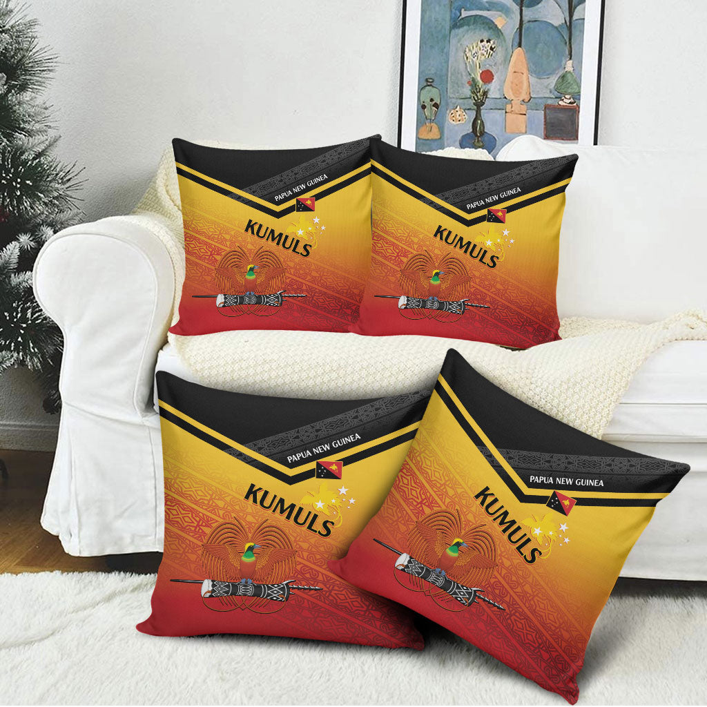 Papua New Guinea Rugby The Kumuls Pillow Cover Motuan Inspired Pattern
