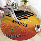 Papua New Guinea Rugby The Kumuls Round Carpet Motuan Inspired Pattern