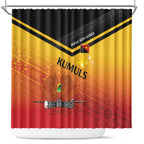 Papua New Guinea Rugby The Kumuls Shower Curtain Motuan Inspired Pattern