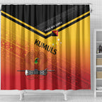 Papua New Guinea Rugby The Kumuls Shower Curtain Motuan Inspired Pattern