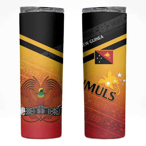 Papua New Guinea Rugby The Kumuls Skinny Tumbler Motuan Inspired Pattern