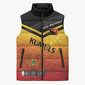 Papua New Guinea Custom Rugby The Kumuls Sleeveless Puffer Jacket Motuan Inspired Pattern