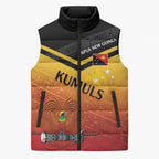 Papua New Guinea Custom Rugby The Kumuls Sleeveless Puffer Jacket Motuan Inspired Pattern