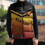 Papua New Guinea Custom Rugby The Kumuls Sleeveless Puffer Jacket Motuan Inspired Pattern