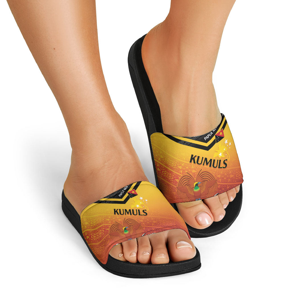 Papua New Guinea Rugby The Kumuls Slide Sandals Motuan Inspired Pattern
