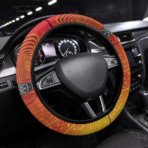Papua New Guinea Rugby The Kumuls Steering Wheel Cover Motuan Inspired Pattern