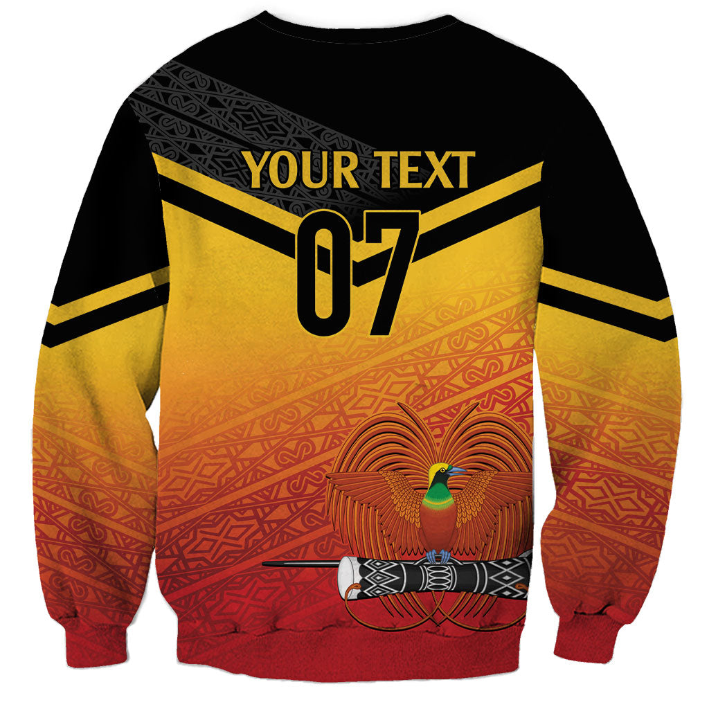 Papua New Guinea Custom Rugby The Kumuls Sweatshirt Motuan Inspired Pattern