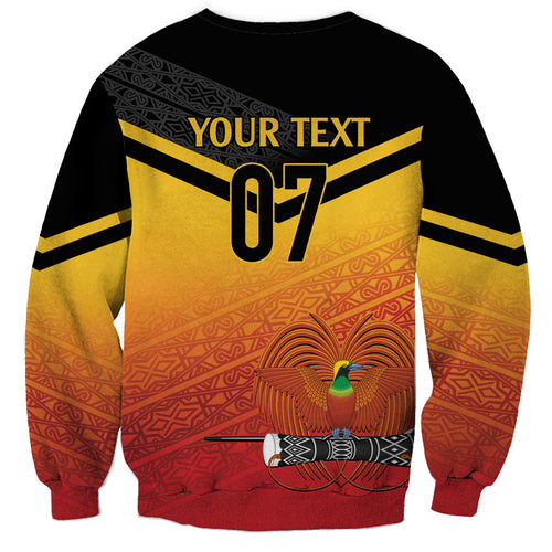 Papua New Guinea Custom Rugby The Kumuls Sweatshirt Motuan Inspired Pattern