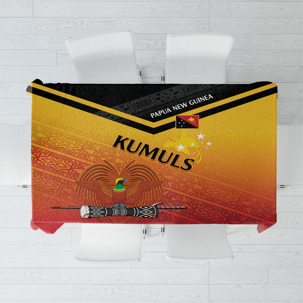 Papua New Guinea Rugby The Kumuls Tablecloth Motuan Inspired Pattern