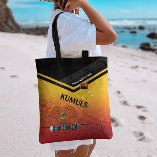 Papua New Guinea Rugby The Kumuls Tote Bag Motuan Inspired Pattern