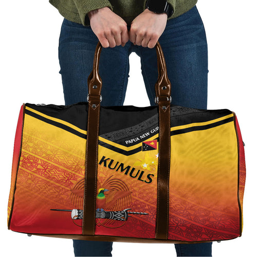 Papua New Guinea Rugby The Kumuls Travel Bag Motuan Inspired Pattern