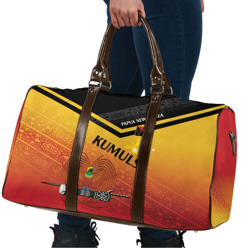 Papua New Guinea Rugby The Kumuls Travel Bag Motuan Inspired Pattern