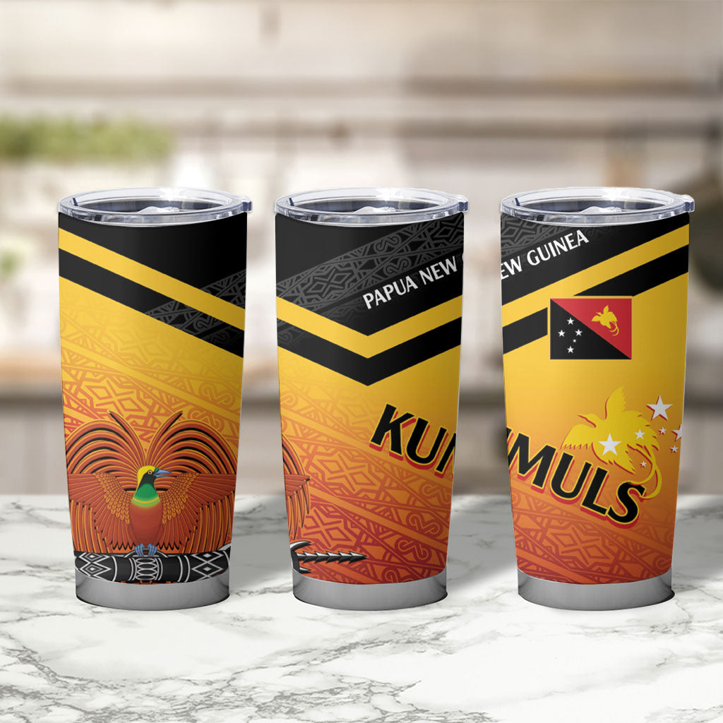 Papua New Guinea Rugby The Kumuls Tumbler Cup Motuan Inspired Pattern