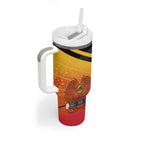 Papua New Guinea Rugby The Kumuls Tumbler With Handle Motuan Inspired Pattern