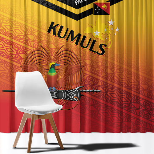 Papua New Guinea Rugby The Kumuls Window Curtain Motuan Inspired Pattern