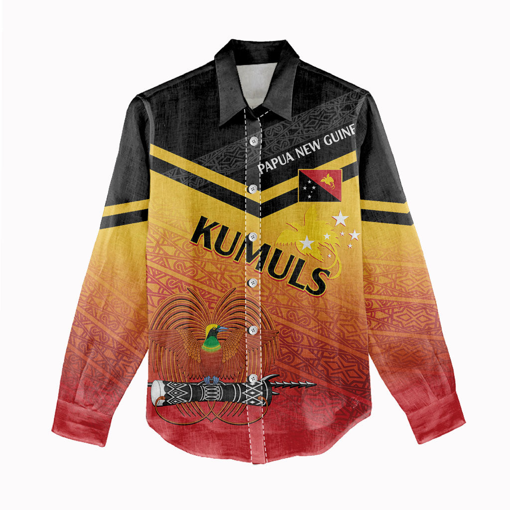 Papua New Guinea Custom Rugby The Kumuls Women Casual Shirt Motuan Inspired Pattern