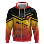 Papua New Guinea Custom Rugby The Kumuls Zip Hoodie Motuan Inspired Pattern