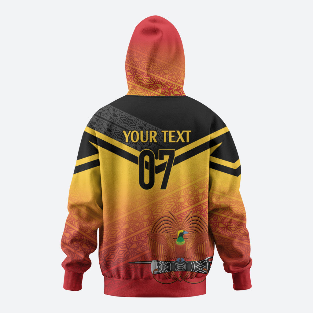 Papua New Guinea Custom Rugby The Kumuls Zip Hoodie Motuan Inspired Pattern