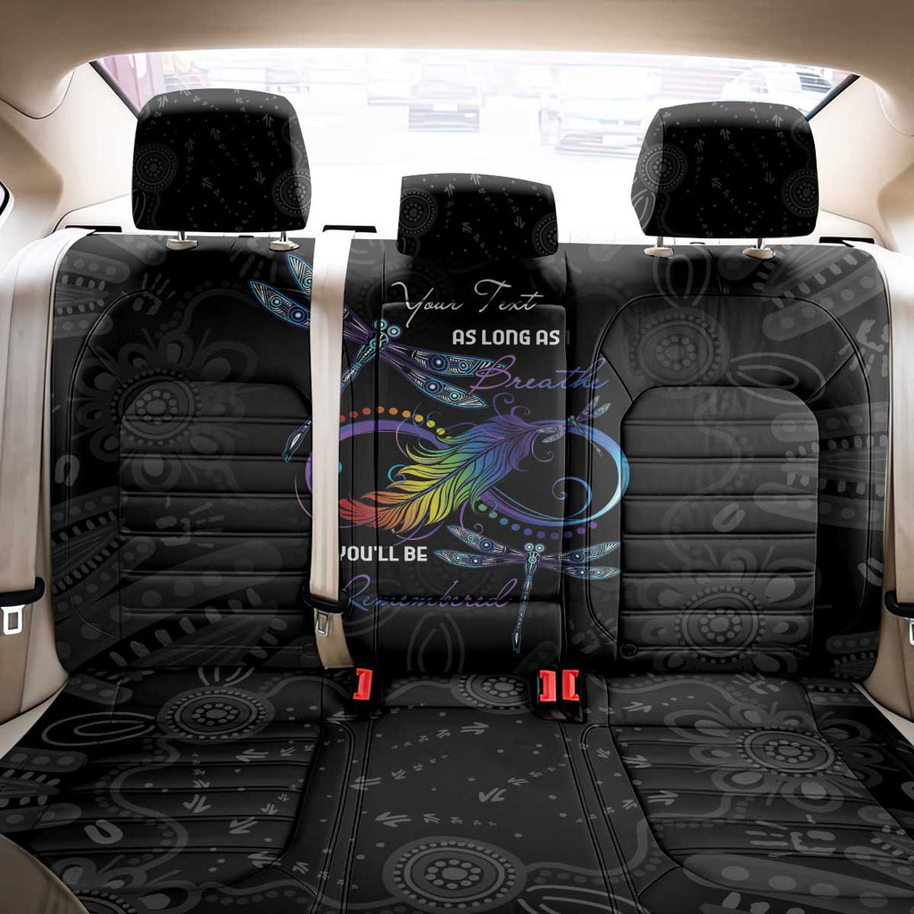 Personalised Australia Indigenous Memorial Back Car Seat Cover As Long As I Breathe You'll Be Remembered