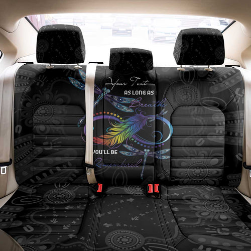 Personalised Australia Indigenous Memorial Back Car Seat Cover As Long As I Breathe You'll Be Remembered