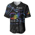 Personalised Australia Indigenous Memorial Baseball Jersey As Long As I Breathe You'll Be Remembered