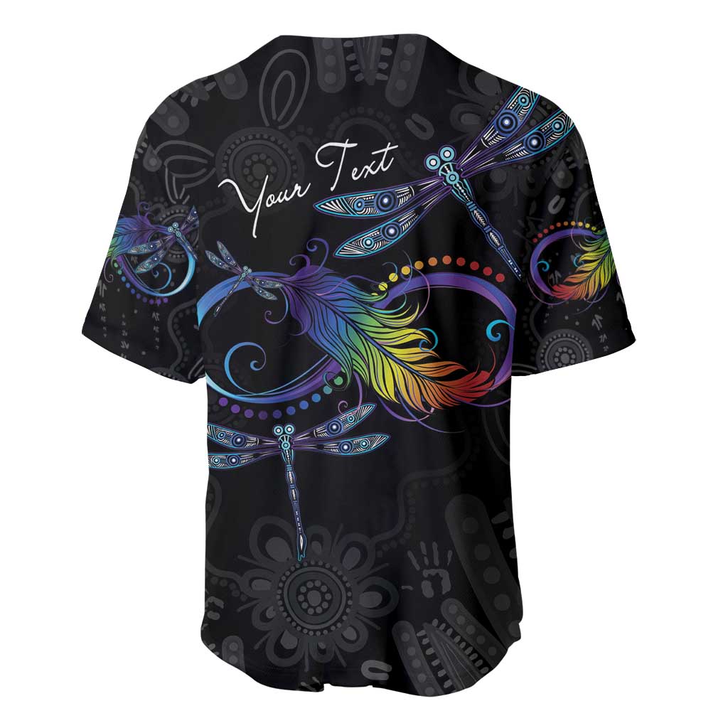 Personalised Australia Indigenous Memorial Baseball Jersey As Long As I Breathe You'll Be Remembered