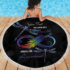 Personalised Australia Indigenous Memorial Beach Blanket As Long As I Breathe You'll Be Remembered