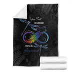 Personalised Australia Indigenous Memorial Blanket As Long As I Breathe You'll Be Remembered