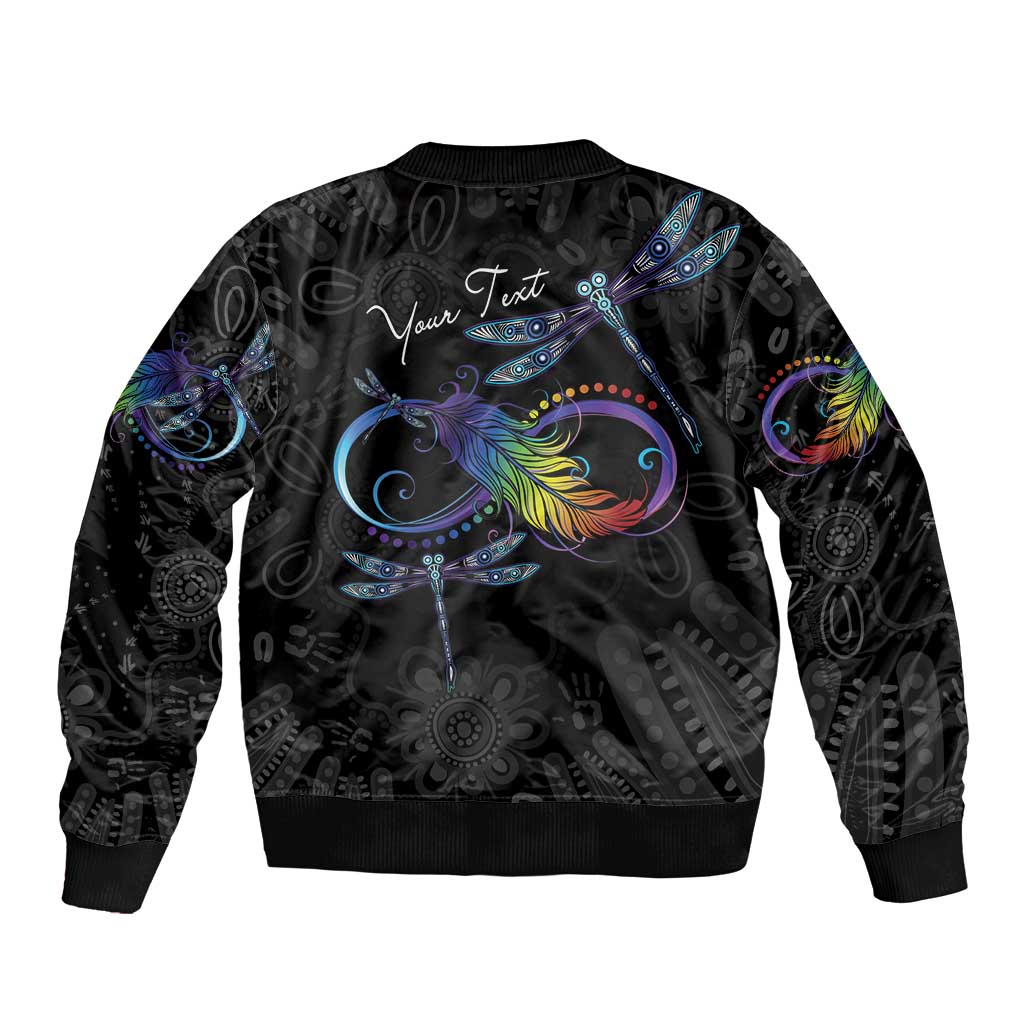 Personalised Australia Indigenous Memorial Bomber Jacket As Long As I Breathe You'll Be Remembered