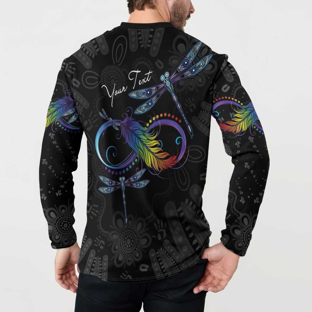 Personalised Australia Indigenous Memorial Button Sweatshirt As Long As I Breathe You'll Be Remembered